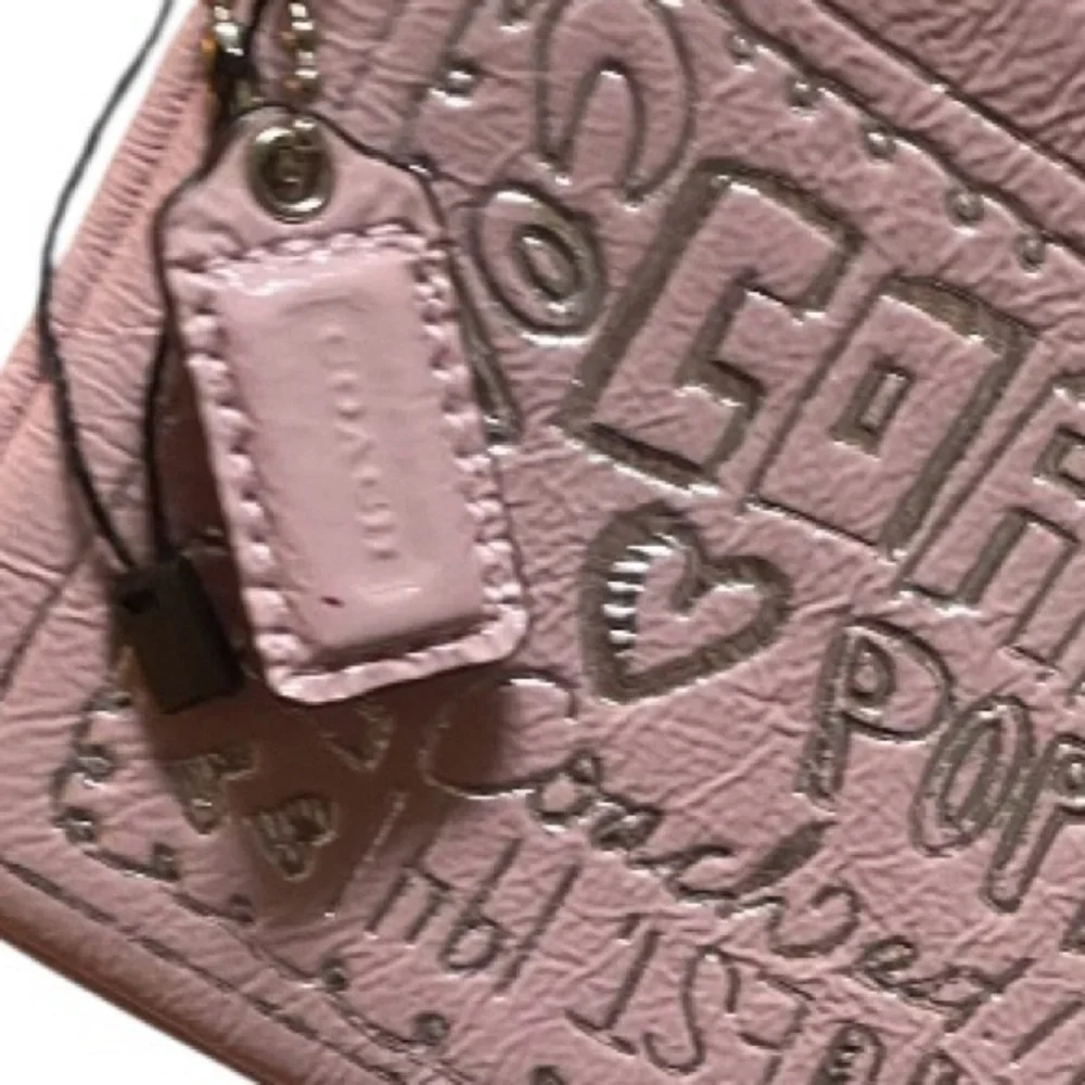 Coach wristlet poppy